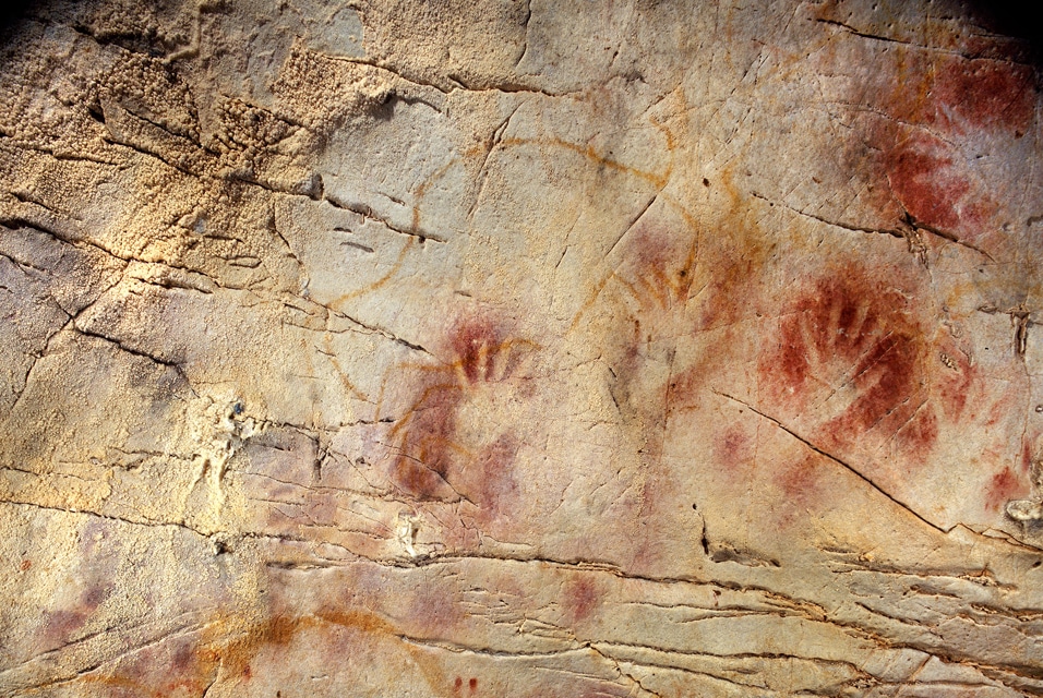Prehistoric Art - Panel of Hands
