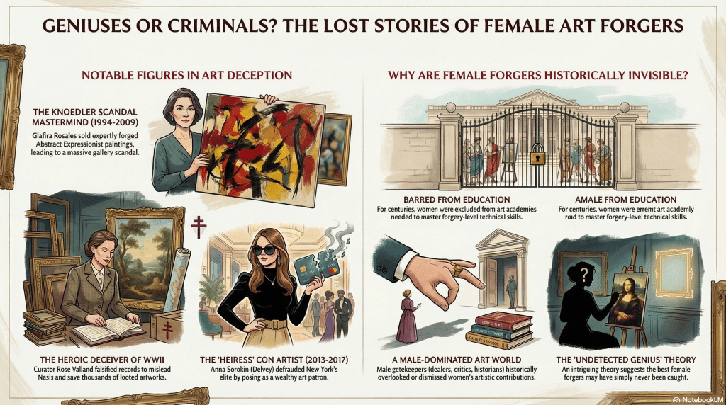 The Shadowy World of Art Forgery: Unsung Female Geniuses or Master Criminals?